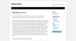 Desktop Screenshot of hollowpaws.com
